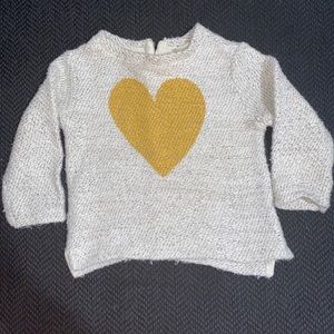 Zara Heart sweater size 24/36 months